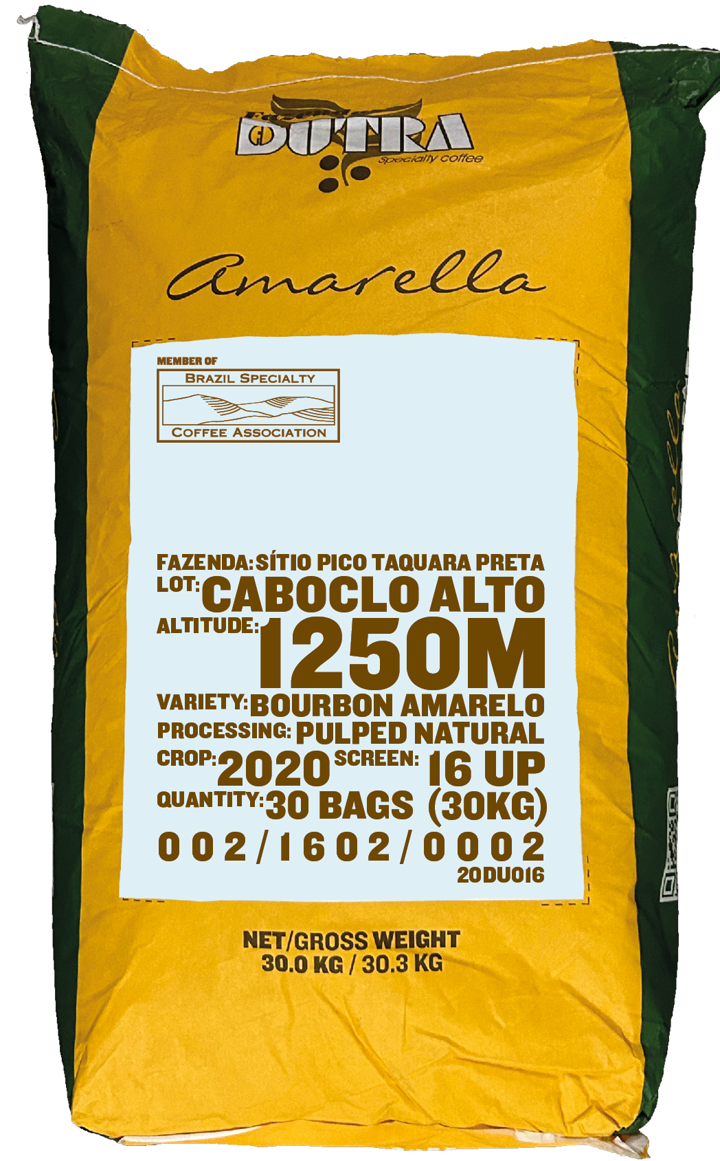 Caboclo Alto, Bourbon amarelo
