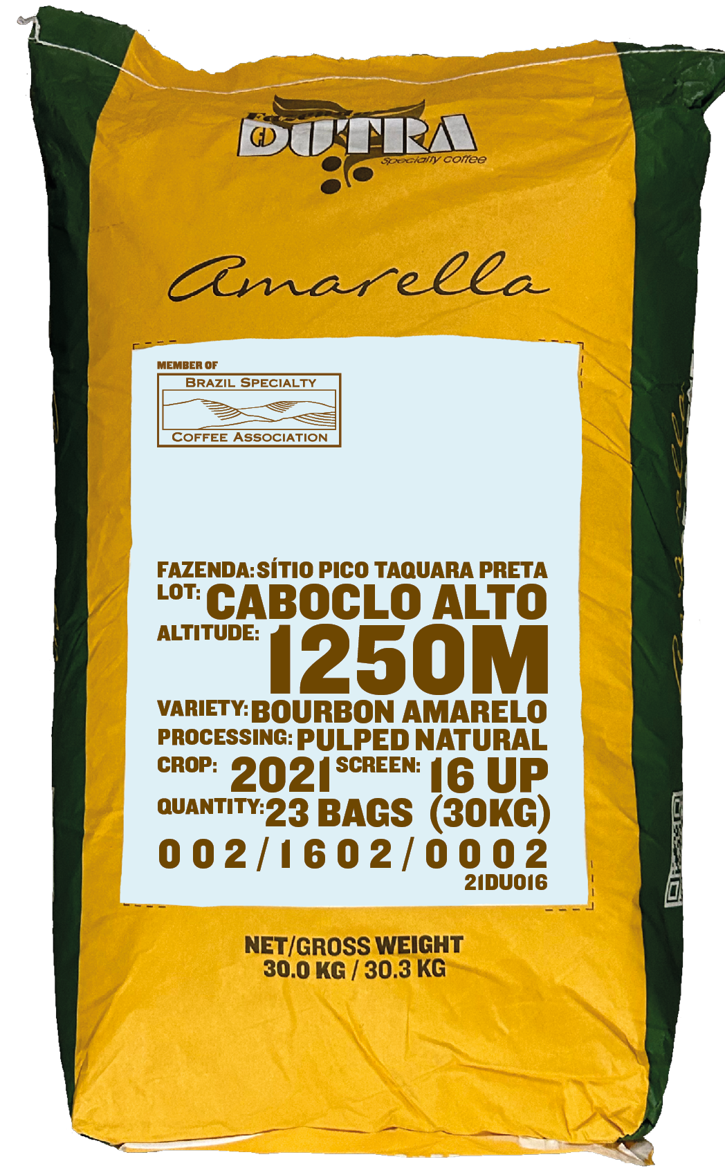 Caboclo Alto, Bourbon amarelo