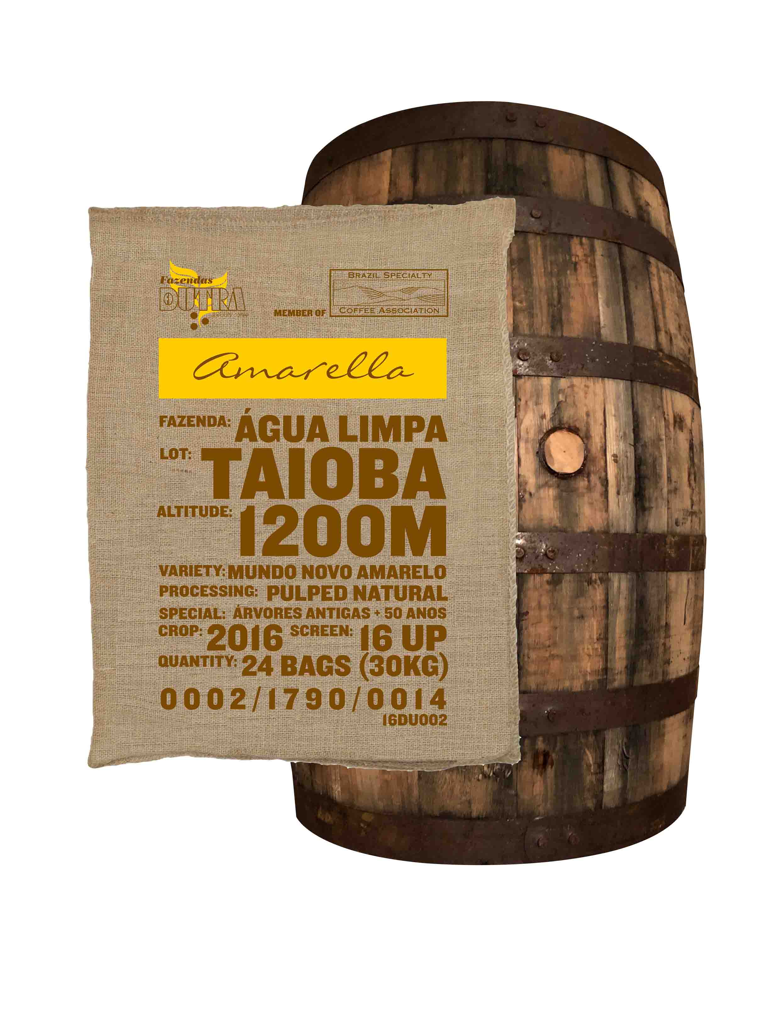 Taioba, Mundo Novo amarelo, barrel-matured "Espirito de Minas Cachaca" 